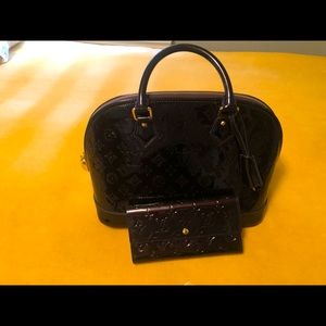 Louis Vuitton Alma PM Large with matching wallet